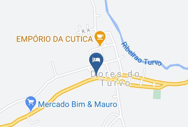 Dores Do Turvo - Hotel Aquarius Maps