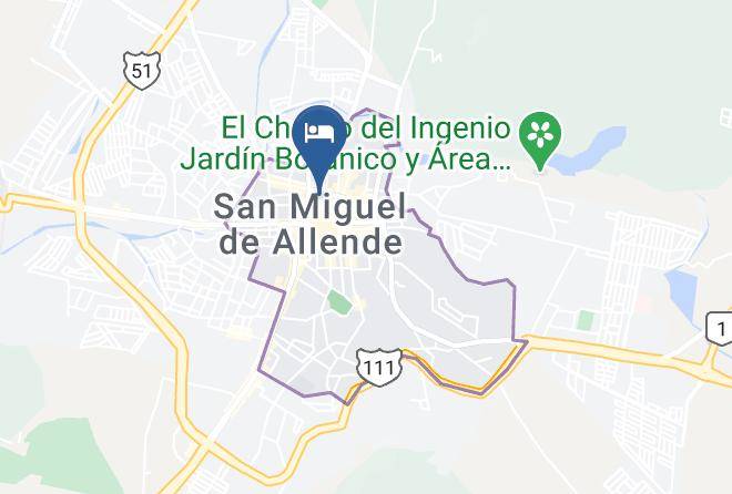 San Miguel De Allende - Hotel Aqui Es Mexico Maps
