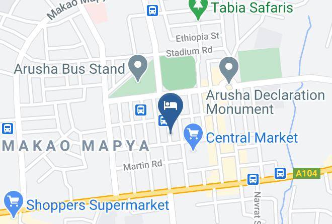 Arusha - Hotel Aquiline Maps