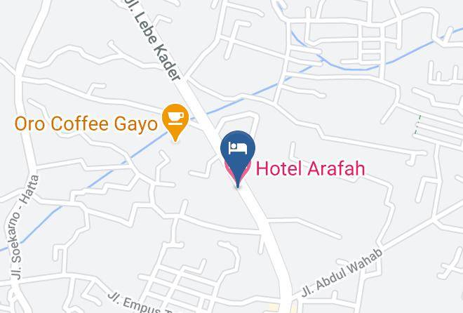 Central Aceh Regency - Hotel Arafah Maps