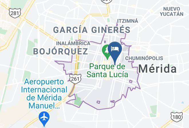 Merida - Hotel Aragon Maps