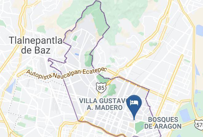 Gustavo A Madero - Hotel Aragon Plaza Maps