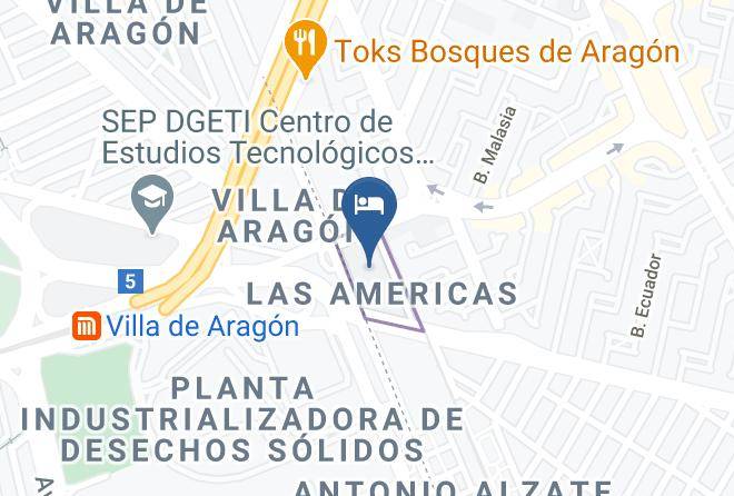 Ciudad Nezahualcoyotl - Hotel Aragon Sa De Cv Maps