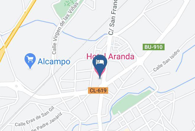 Burgos - Hotel Aranda Maps