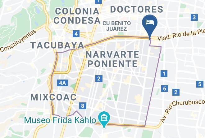 Benito Juarez - Hotel Aranjuez Maps