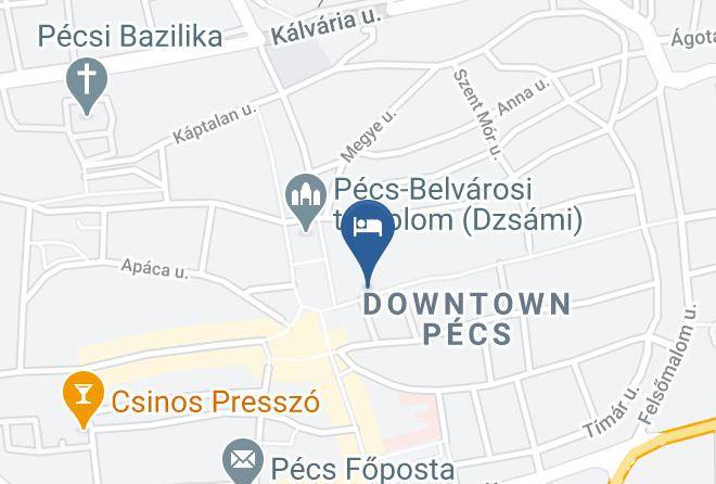 Pecs - Hotel Aranyhajo Maps