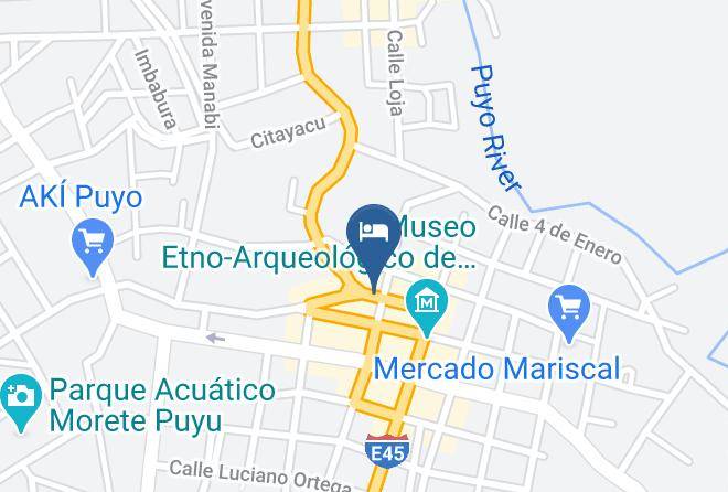 Puyo - Hotel Araucano Maps