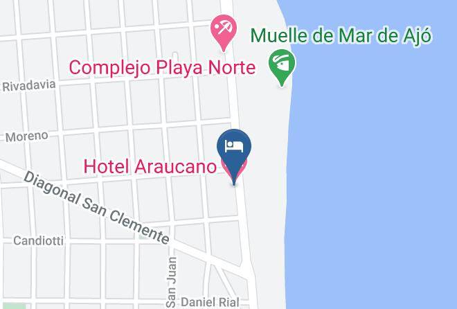 Mar Del Tuyu - Hotel Araucano Maps