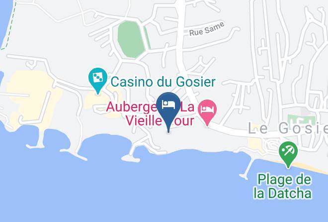 Le Gosier - Residence De La Vielle Tour Studio Particulier Vue Mer Maps