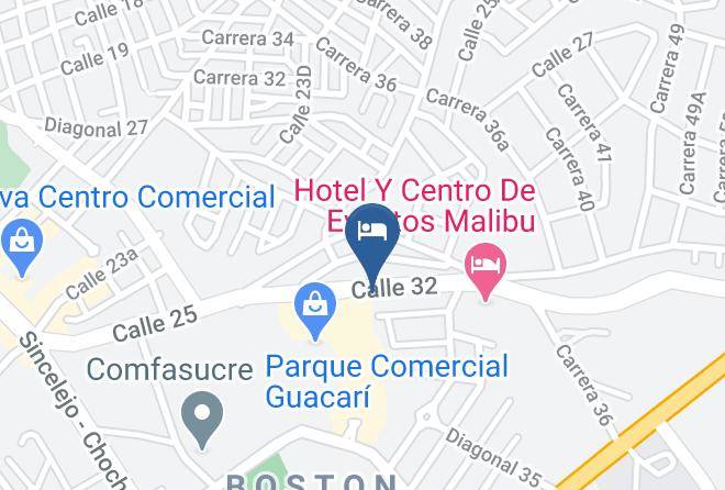 Sincelejo - Hotel Arawak Plaza Maps