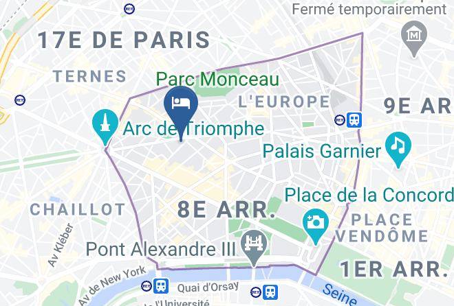 Hotel Arc Elysees Map