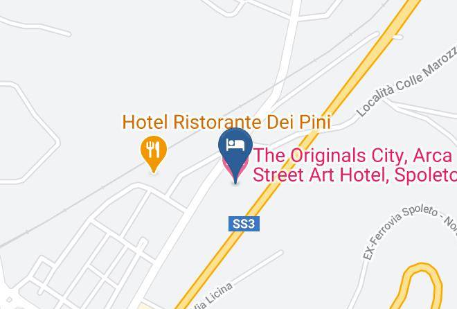 Perugia - The Originals City Arca Street Art Hotel Spoleto Maps
