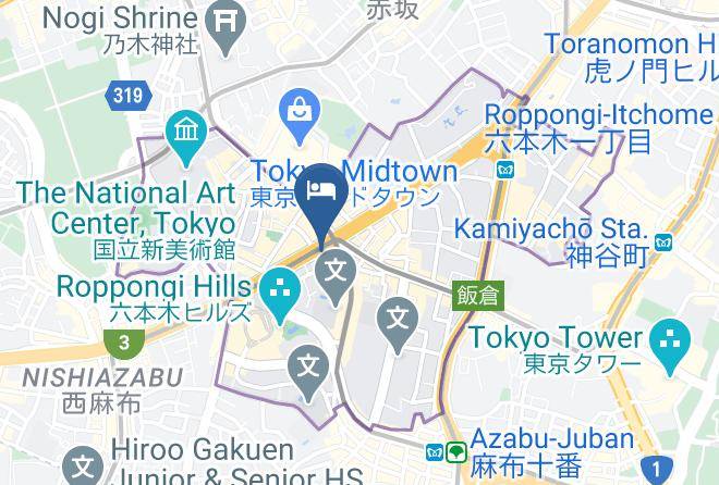Minato Ward - Hotel Arca Torre Roppongi Maps