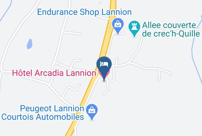 Cotes D Armor - Hotel Arcadia Lannion Maps
