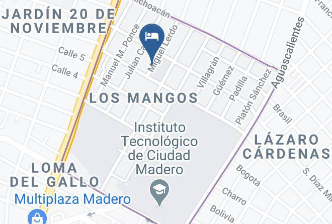 Ciudad Madero - Hotel Arcangeles Maps