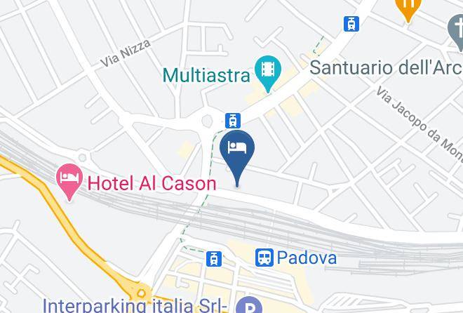 Padua - Albergo Arcella Maps