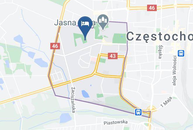 Czestochowa - Hotel Arche Maps
