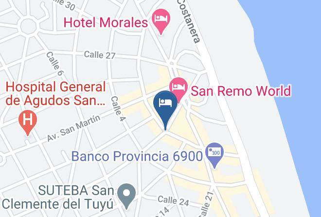Mar Del Tuyu - Hotel Arco Iris Maps