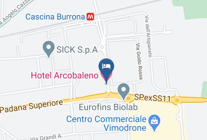 Milan - Hotel Arcobaleno Maps