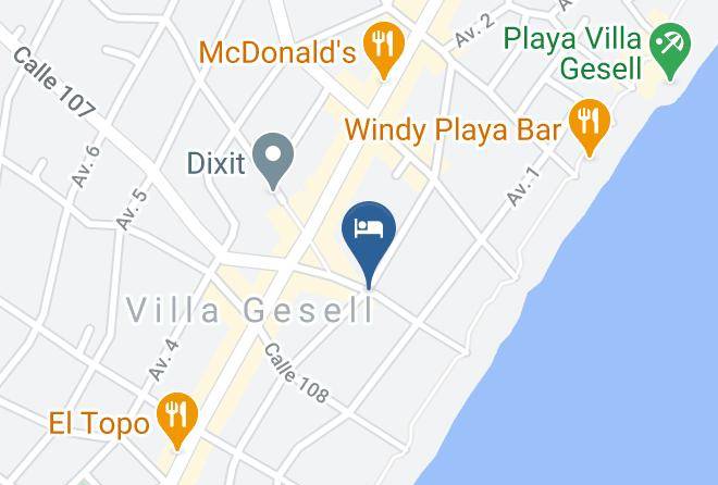 Villa Gesell - Hotel Arcoiris Maps