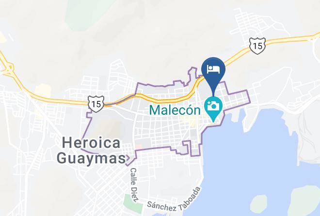 Guaymas - Hotel Arcos Maps