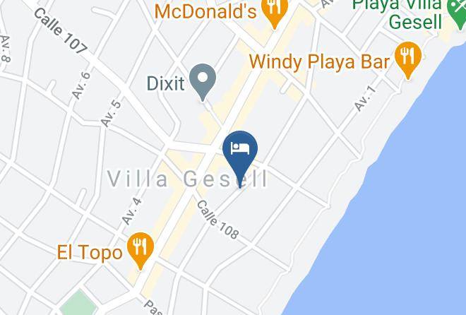 Villa Gesell - Hotel Are Pampa Maps