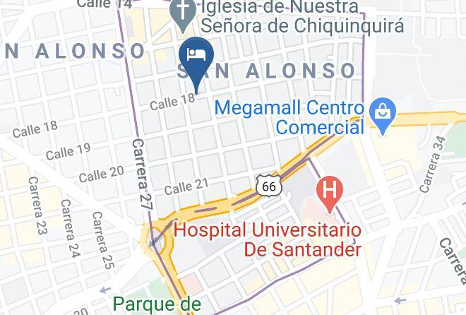 Bucaramanga - Hotel Area18 Restaurante Texas Burger Maps