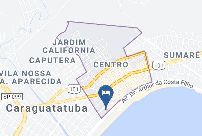 Caraguatatuba - Hotel Areia Branca Maps
