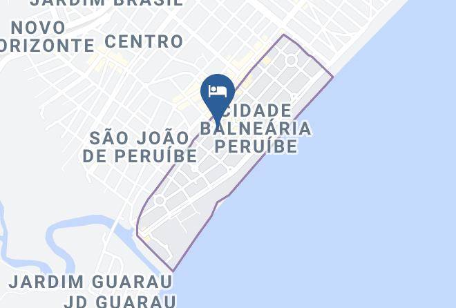 Peruibe - Hotel Areia Dourada Peruibe Sp Maps