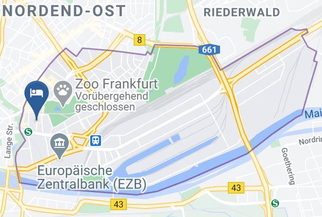 Frankfurt Am Main - Hotel Arena Am Zoo In Frankfurt Maps