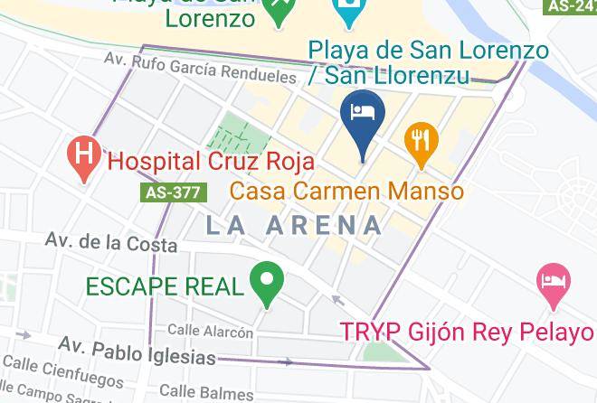 Asturias - Hotel Arena Maps