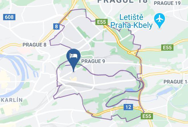 Hotel Arena Map - Prague