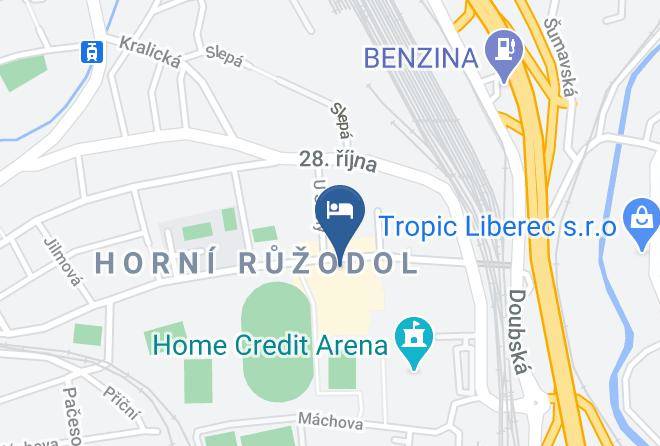 Liberec - Hotel Arena Maps