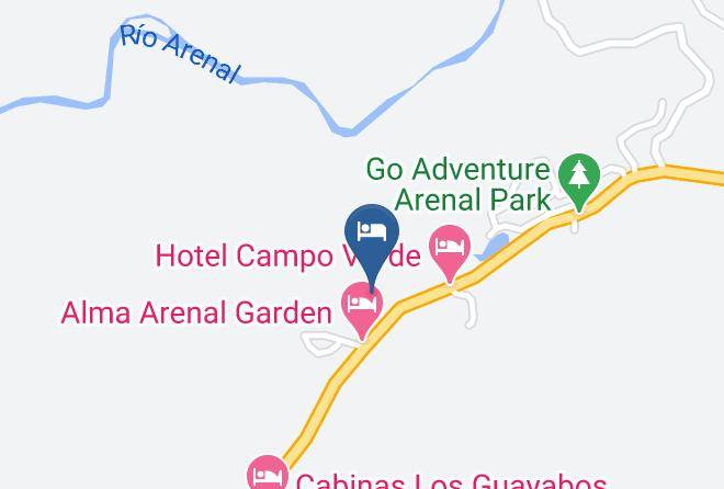 Hotel Arenal Experience Map