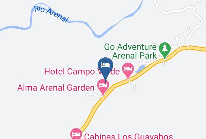 San Carlos - Hotel Arenal Palace Maps