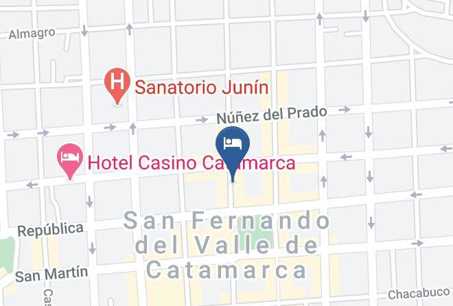Catamarca City - Hotel Arenales Maps