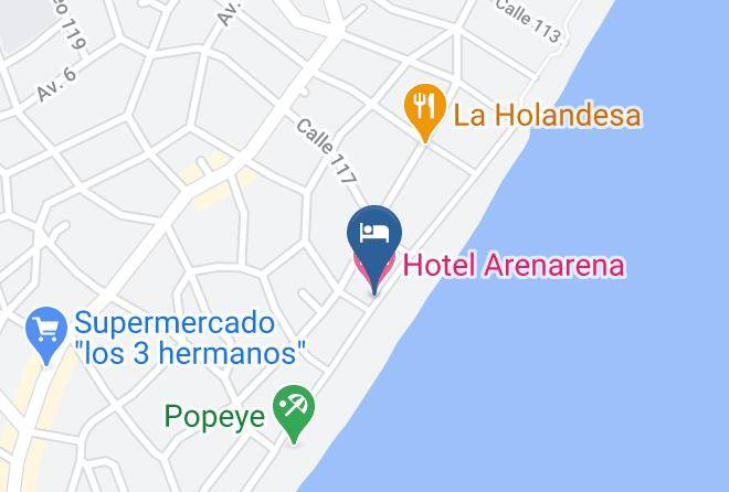 Villa Gesell - Hotel Arenarena Maps