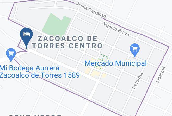 Hotel Arenas Zacoalco Map
