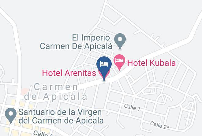 Carmen De Apicala - Hotel Arenitas Maps