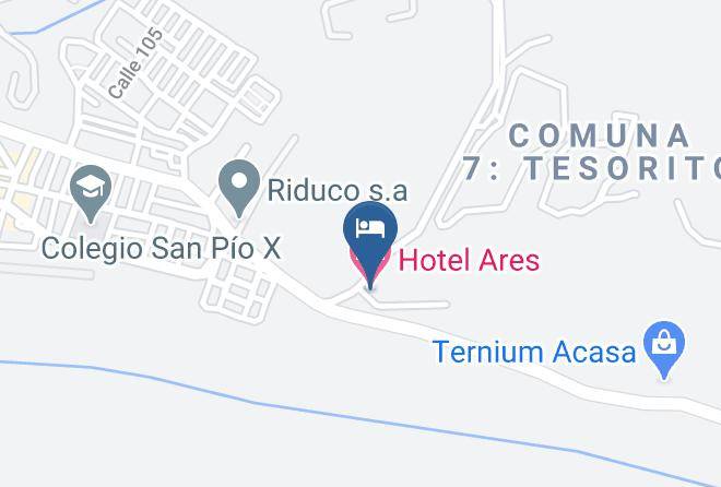 Manizales - Hotel Ares Maps