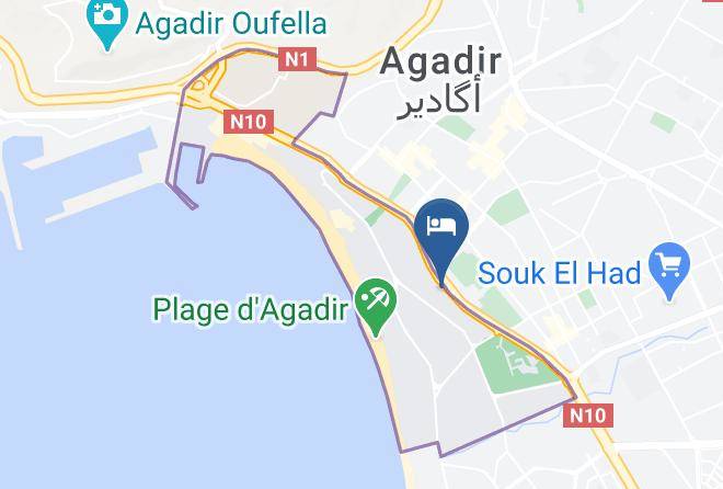 Agadir - Hotel Argana Maps