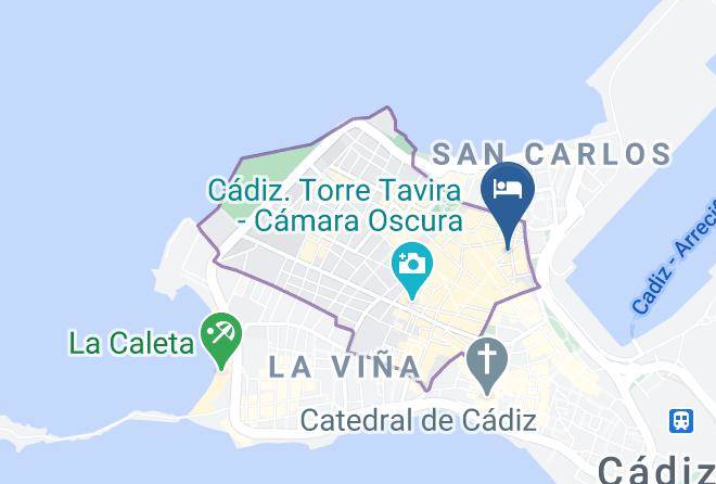 Cadiz - Hotel Argantonio Maps
