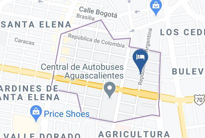 Aguascalientes Las Americas - Hotel Argentina Maps