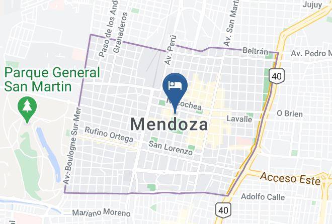Mendoza - Hotel Argentino Maps