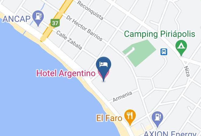 Piriapolis - Hotel Argentino Maps