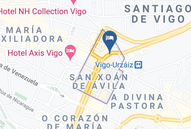 Pontevedra - Hotel Argentino Maps