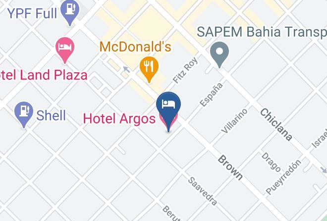 Bahia Blanca - Hotel Argos Maps