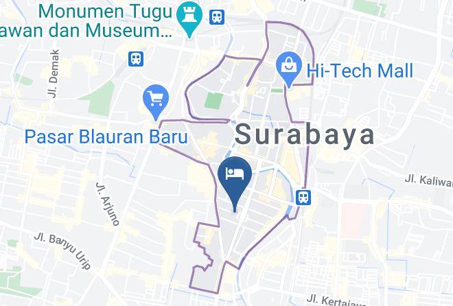 Kota Surabaya - Hotel Aria Centra Surabaya Maps
