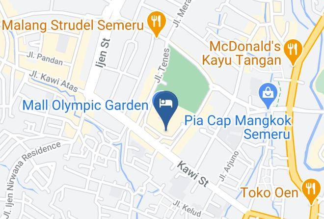 Kota Malang - Hotel Aria Gajayana Malang Maps