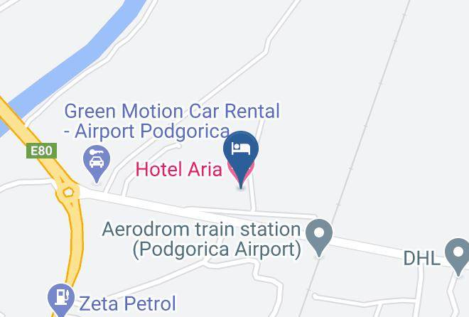 Podgorica - Hotel Aria Maps